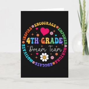 4th Grade Dream Team Fourth Grade Teacher Ck To Sc Card
