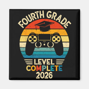 4th Grade Graduation 2026 Level Complete Gamer Magnet