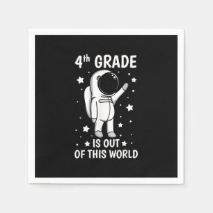 4th Grade Is out Of This World Shirt 1st Day of Sc Napkin