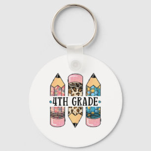 4th Grade Leopard Pencil Ck To School Teachers Stu Key Ring