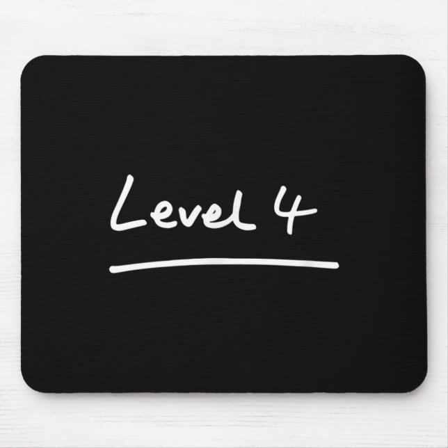 4th Grade Level 4 Student &amp; Teacher Cool Back  Mouse Mat (Front)