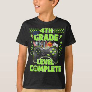 4th Grade Level Complete Gamer Class Of 2022 Gradu T-Shirt