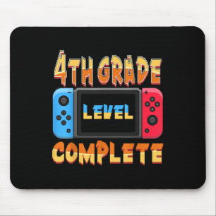 4th Grade Level Complete Last Day Of School Gradua Mouse Mat