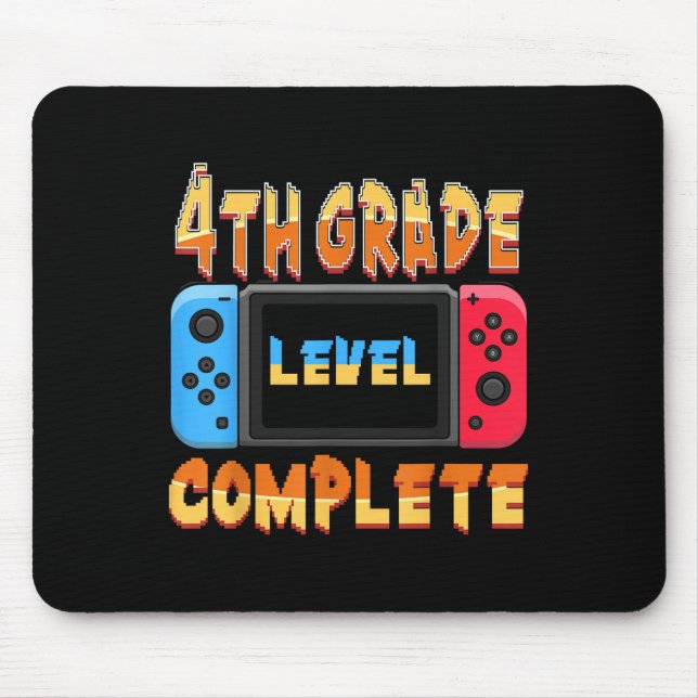 4th Grade Level Complete Last Day Of School Gradua Mouse Mat (Front)