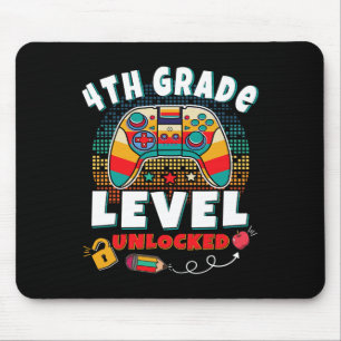4th Grade Level Unlocked Video Game Byck To School Mouse Mat
