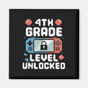 4th Grade Level Unlocked Video Game Gifts Back To Magnet