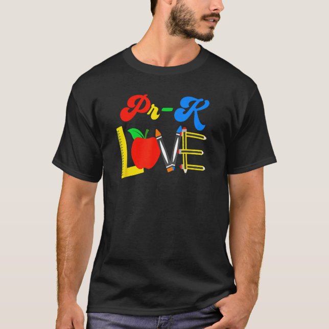 4th Grade Love Teacher Student Back To School 2023 T-Shirt (Front)