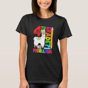 4th Grade No Prob Llama First Day Back To School T-Shirt