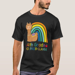 4th Grade No Prob Llama Fourth Grade Team Teacher T-Shirt