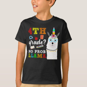 4th grade no prob llama T-Shirt