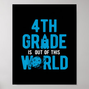 4th Grade Out Of This World Science Space Poster
