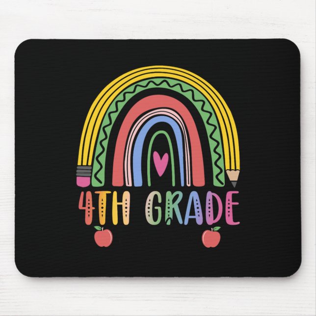 4th Grade Rainbow Teacher Team Fourth Grade Squad  Mouse Mat (Front)