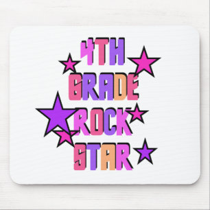 4th Grade Rock Star Tshirts and Gifts Mouse Mat