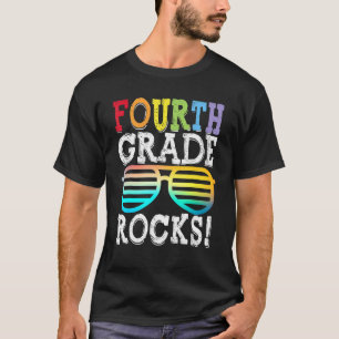 4th Grade Rocks Fourth Grade Squad Back To School  T-Shirt