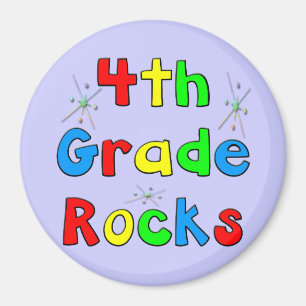 4th Grade Rocks Magnet
