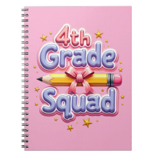 4th Grade Squad Back to School Notebook