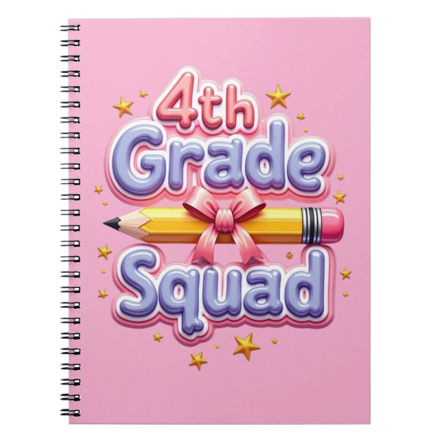 4th Grade Squad Back to School Notebook (Front)
