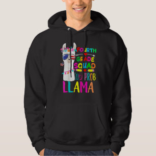 4th Grade Squad No Prob Llama Teacher  Back To Sch Hoodie