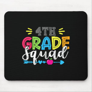 4th Grade Squad Team Back To School Teacher Studen Mouse Mat
