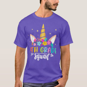 4th Grade Squad Unicorn First Day Of School Teache T-Shirt