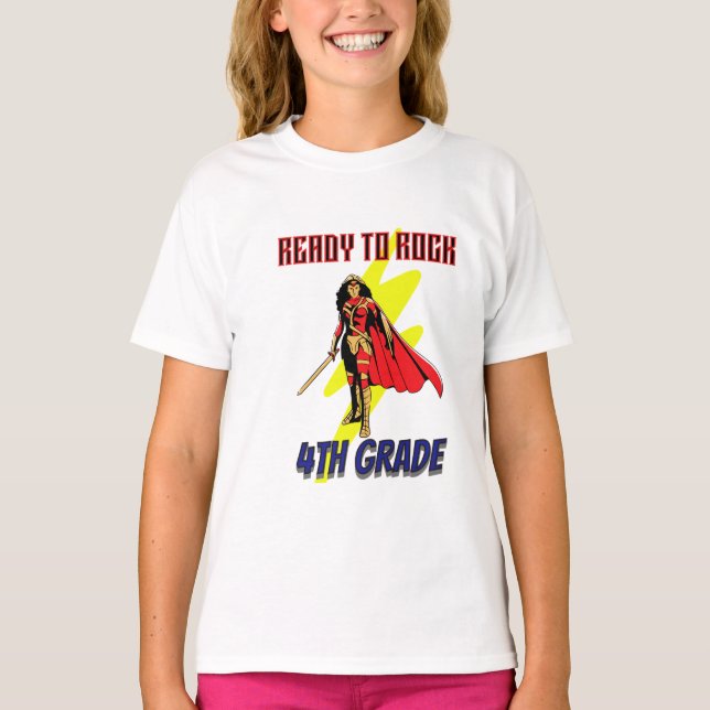 4th Grade Super Girl T-Shirt (Front)