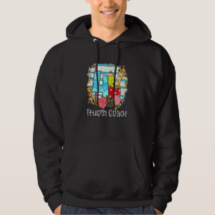 4th Grade Teacher Fourth Grade Back To School Grad Hoodie