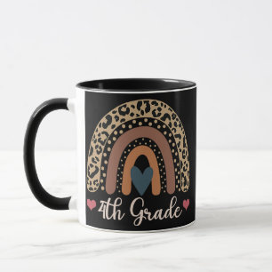 4th Grade Teacher Funny Rainbow Lover Back To Mug