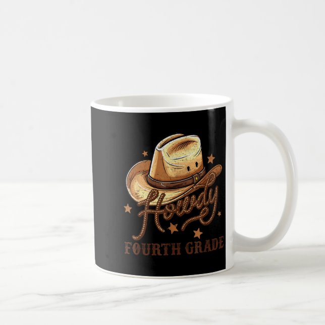 4th Grade Teacher Rodeo Country Western Howdy Four Coffee Mug (Right)