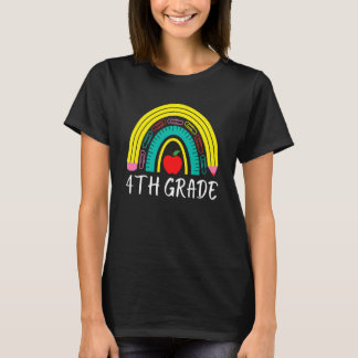 4th Grade Teacher Student Girls Boys Back To Schoo T-Shirt