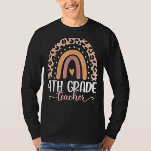 4th Grade Teacher Teach Love Inspire First Day Of T-Shirt