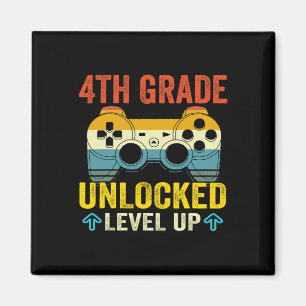 4th Grade Unlocked Level Up Video Game Byck To Sch Magnet