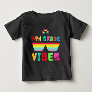 4th Grade Vibes Back To School Teacher & Student Baby T-Shirt