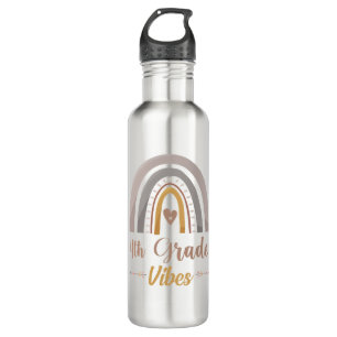 4th Grade Vibes Fourth Grade Back to School 710 Ml Water Bottle