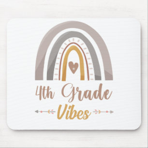 4th Grade Vibes Fourth Grade Back to School Mouse Mat