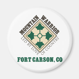 4th ID Mountain Warrior Fort Carson Magnet
