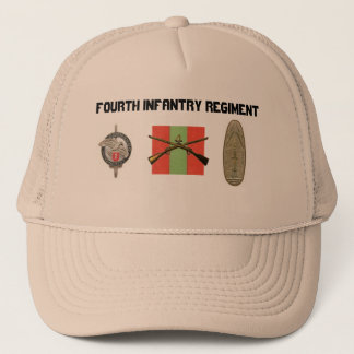 4th INF 56th FA Pershing Pro French Commando Trucker Hat