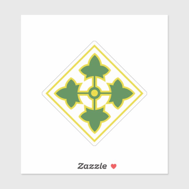 4th Infantry Division Badge (Sheet)