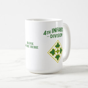 4th Infantry Division Badge Customisable Coffee Mug