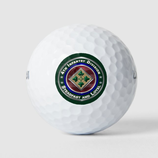 4th Infantry Division Golf Balls (Front)