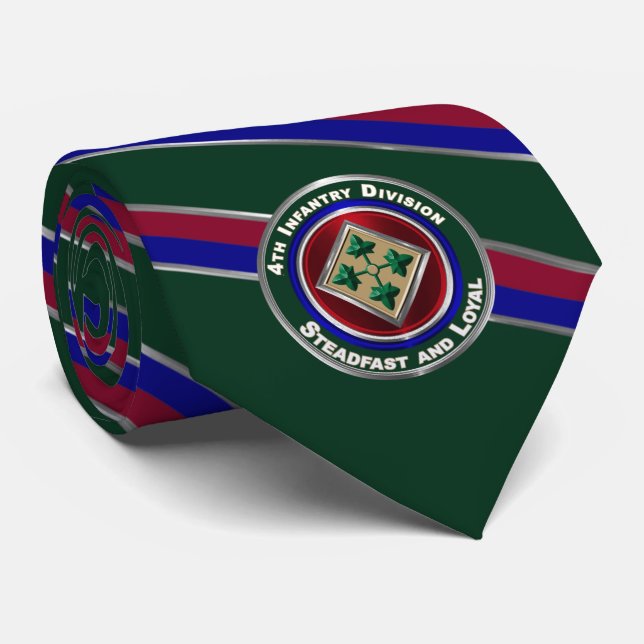4th Infantry Division “Iron Horse” Tie (Rolled)