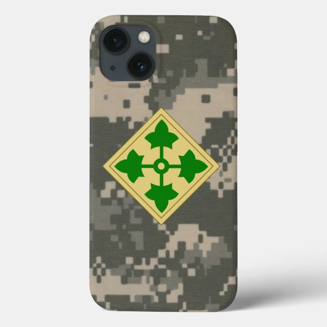 4th Infantry Division "Ivy Division"  Digital Camo Case-Mate iPhone Case (Back)