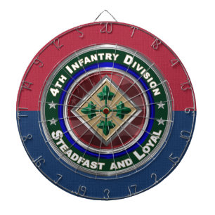 4th Infantry Division Keepsake Dartboard
