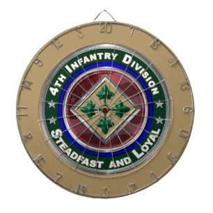 4th Infantry Division Keepsake  Dartboard