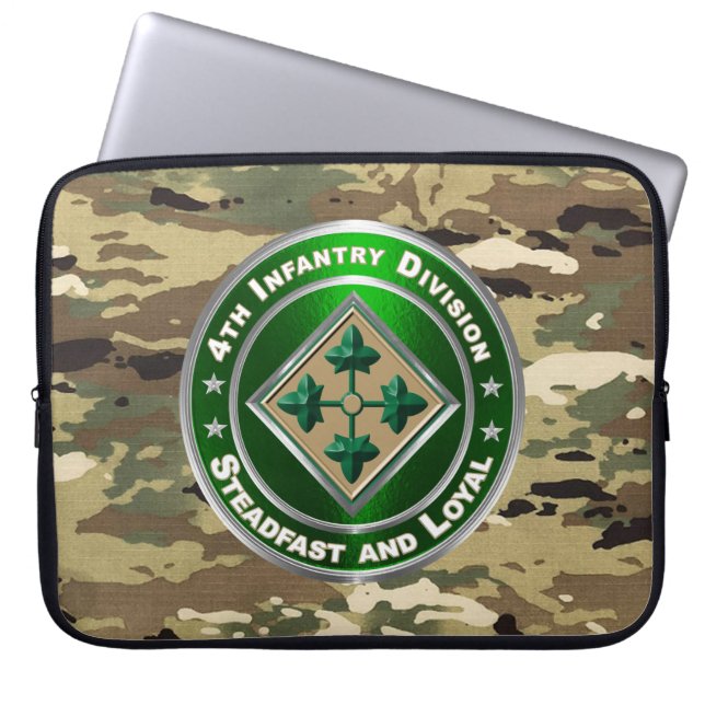 4th Infantry Division   Laptop Sleeve (Front)