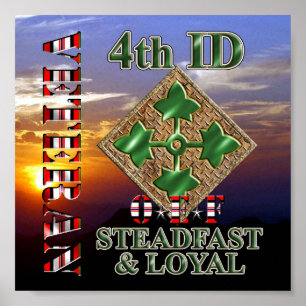 4th Infantry Division OEF Veteran Poster