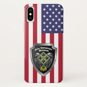 4th Infantry Division “Steadfast and Loyal” iPhone X Case