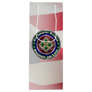 4th Infantry Division Wine Gift Bag