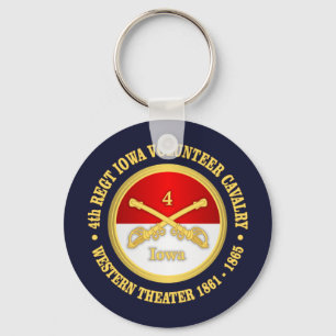4th Iowa Cavalry Key Ring