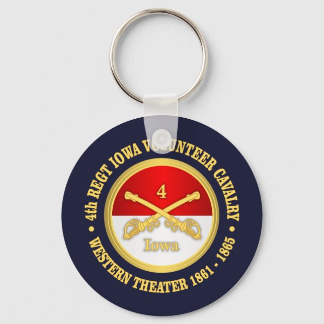4th Iowa Cavalry Key Ring (Front)