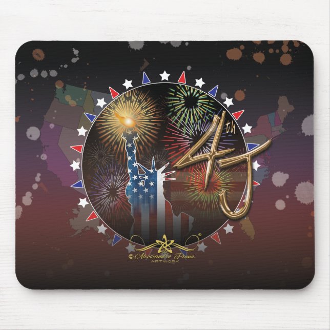 4th J Mouse Mat (Front)